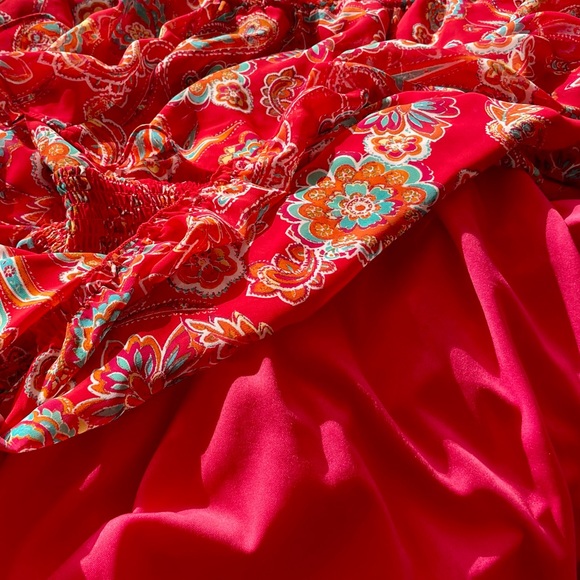 Rabbit Rabbit Rabbit Red Paisley Dress - Picture 5 of 6